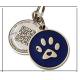 Various Color Round Shape Stainless Steel Pet Id Tags Custom Metal Logo Anti - Bite Structure