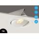 COB LED IP54 Bathroom Recessed LED Ceiling Lights  35mm Low Height 7w Adjustable  2700k-3000k