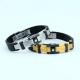Factory Direct Stainless Steel High Quality Silicone Bracelet Bangle LBI22