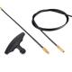 Nylon Hunting Shooting Accessories 8''33'' Threaded Coated Cleaning Cable