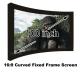 Quality Assurance Cinema Projector Screens 100 Inch DIY Curved Fixed Frame Wall Mounted