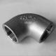 ISO 49-1994 90 Degree Pipe Elbow , Casting Threaded Stainless Steel 90 Degree Elbow