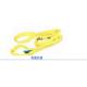 Smooth / Matt Yellow Polyester Round Sling Suitable For -40C-100C Temperature