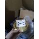 Golden Color Round Floor Socket 3 Jack Pure Copper British Standard 10A