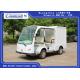 4 Person Electric Transportation Vehicles , Electric Delivery Cart With Closed Box