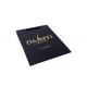 Black Printed Paper Bags With Custom Gold Foil Logo Cotton Handle Rope Pantone Colors