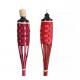 Outdoor Decorating Wedding 150cm Bamboo Torches With Covers Metal Oil Canisters