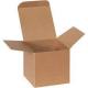 100% Recycled Paper Top Tuck Folding One Piece Corrugated Packaging Gift Boxes and Textured Groove Natural Kraft Shipping Boxes