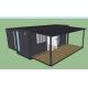 Durable 40ft Container House , Prefabricated Cabin Homes For Camp / Farmhouse