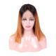 Natural Looking Virgin Hair Lace Wigs , Silk Straight Human Hair Lace Front Wigs