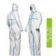 Anti Static Disposable Protective Coverall , Disposable Plastic Coveralls Penetration Resistance