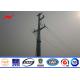 Conical Urban Road Electrical Power Pole Galvanized Steel Tapered 10kv - 550kv