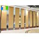 Hotel Room Divider Folding Door Divider Customized Color Movable Partition Wall For Interior Design