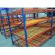 500-800kgs Carton Flow Rack Plastic Roller Sliding Shelves System Customized Dimension