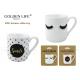 90cc Straight Espresso Cup , Smile Design Cappuccino Mug Coffee Cup PC Unit