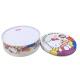 Hello Kitty Artwork Small Round Biscuit Tin With Customized Height FDA Approved