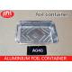 A040 Rectangle Aluminium Foil Container 2250ml Volume Grill Pan 65 Micron