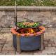 Smokeless Cylindrical Corten Steel Barbecue Fire Bowl