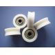 plastic tracking roller,plastic pulley wheels with Carbon Steel ball bearing for furniture