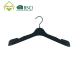 22cm Black Heavy Duty Plastic Hangers For Sleeveless Shirts