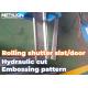 High Precision Roller Shutter Door Roll Forming Machine With Servo Feeder And Hydraulic Cutter