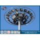 Insert Mode Connection Circular High Mast Steel Lighting Poles with Lifting System ISO