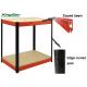 Steel Frame Boltless Workbench With Curved Edge Post And Strengthen Beams 800 kg Per Layer
