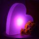Plastic Pool Glow Lights , LED Heart Lights Colorful Changing Rechargeable