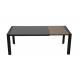 Ceramic Top Extendable Dining Table 2000mm Length With Black Iron Leg