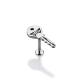 Factory Price 14 Gauge 10mm Steel Winding Key Top piercing labret