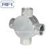 RIFI EMT Junction Circular Box 4 Way 3 Way 2 Way Aluminum Die Cast
