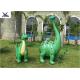 Lifelike Dinosaur Large Fiberglass Statues , Large Outdoor Animal Sculptures 