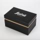 rigid black base and lid gift box with enforcement tray inside and sponge insert