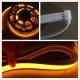 top view square flat neon flex 220v yellow led neon tube for building IP68 120SMD/M
