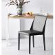 Saddle Craft Metal Base Dining Chairs 810mm Height Comfortable Leather