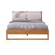 Nordic Style Solid Wood Bed Oak Bedroom Furniture Modern Bed