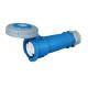 IP 67 Water Resistant 	Industrial Socket Outlet Connector With Blue Cover