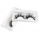 Full Strip Black Mink False Eyelashes  Handmade 25mm Natural Fake Eyelashes