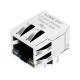 Silver Metal IEEE RJ45 Modular Jack ,Interested Rj45 Connector 13F-63CGYD4S2NL