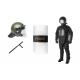 Tactical Riot Control Gear , Anti Riot Equipment Body Armor With Helmet