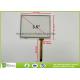 4 Wire Touch Screen Control Panel , 3.5 Inch Industrial Resistive lcd touch panel