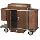 Brown Room Service Trolley For Hotel