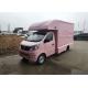 Mobile Food Selling Ice Cream Food Truck 4x2 Pink Color ISO Certification