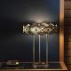 Glass ball table lamp feather bedside table desk light clamp foldable led light Rote LED Table Lamp（WH-MTB-242)