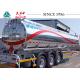 42 CBM Aluminum Alloy Fuel Tanker Trailer With 6 Compartments