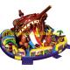 theme superman inflatable playground   , inflatable amusement park , inflatable obstacle