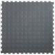 Gray Interlocking Vinyl Floor Tile 500*500mm Coin Surface For Use In Garages Workshop And Factories