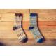 Classic customized christmas patterned design high quality supersoft wool socks for women