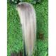 Transparent Blonde HD Full Lace Human Hair Wigs Highlighted Lace Front Colored Ombre Highlight Lace Frontal Wigs