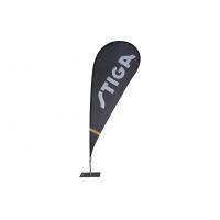 Fire Proof Teardrop Advertising Flags Screen Print For Sport Event / Beach